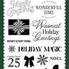Carta Bella Classic Christmas Designer Stamp Set Warmest Holiday Greetings (CBCC519043)