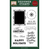 Carta Bella Classic Christmas Designer Stamp Set Vintage Frame (CBCC519042)