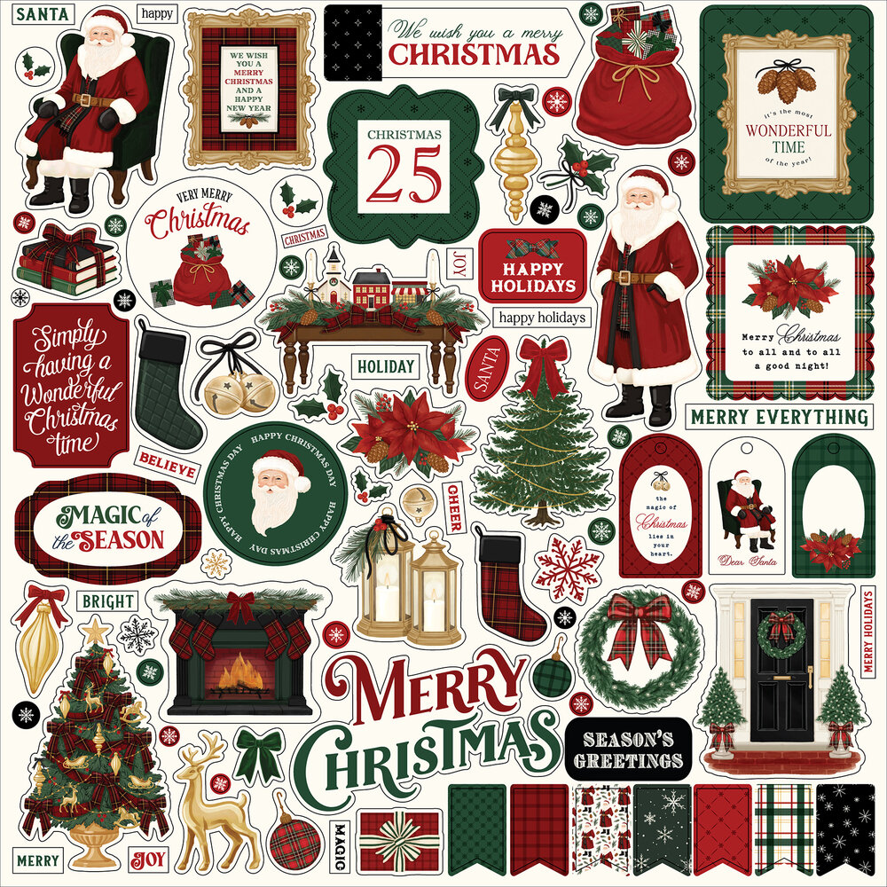 Carta Bella Classic Christmas 12x12 Inch Collection Kit (CBCC519016)