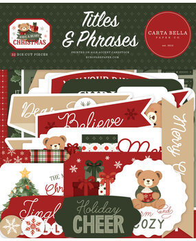 Carta Bella Have A Beary Christmas Titles & Phrases (CBBC518032)