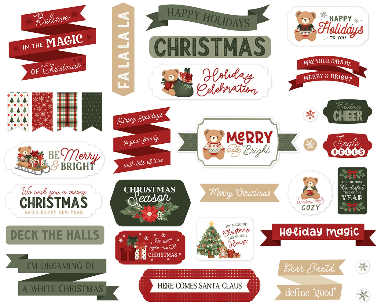 Carta Bella Have A Beary Christmas Titles & Phrases (CBBC518032) Carta Bella Have A Beary Christmas Titles & Phrases (CBBC518032)
