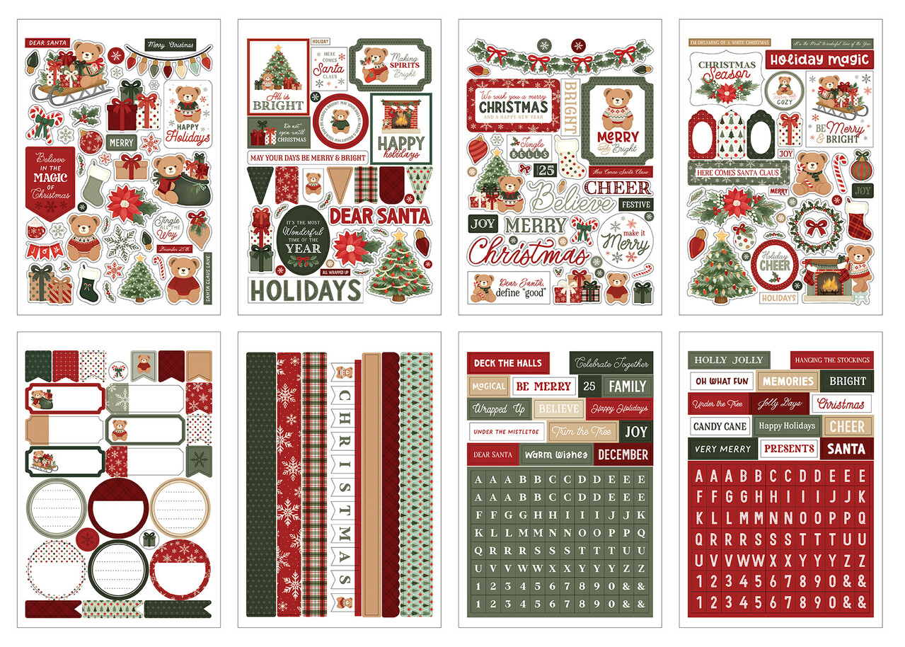 Carta Bella Have A Beary Christmas Sticker Book (CBBC518029)