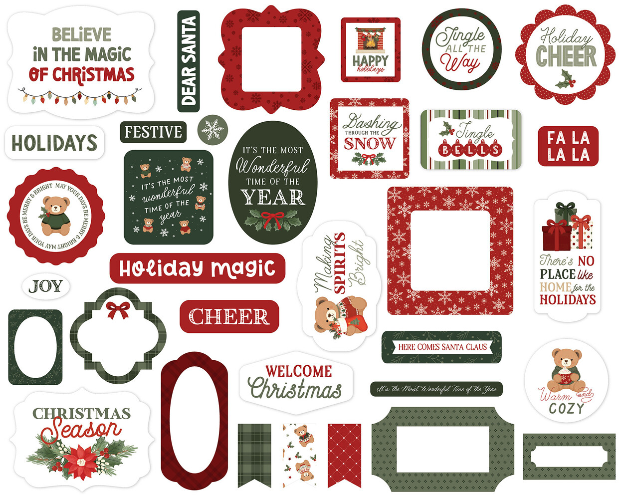 Carta Bella Have A Beary Christmas Ephemera (CBBC518024) Carta Bella Have A Beary Christmas Ephemera (CBBC518024)