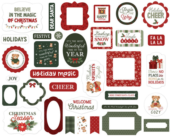 Carta Bella Have A Beary Christmas Ephemera (CBBC518024) Carta Bella Have A Beary Christmas Ephemera (CBBC518024)