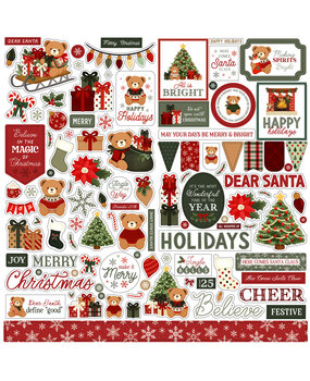 Carta Bella Have A Beary Christmas Element Sticker (CBBC518014)