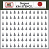 Carta Bella Have A Beary Christmas Designer Stencil Trim The Trees (CBBC518033) Carta Bella Have A Beary Christmas Designer Stencil Trim The Trees (CBBC518033)
