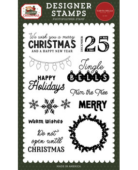 Carta Bella Have A Beary Christmas Designer Stamp Set Do Not Open (CBBC518046)