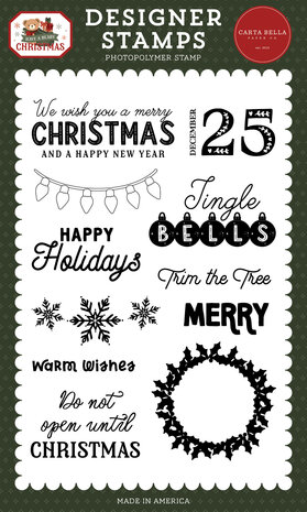 Carta Bella Have A Beary Christmas Designer Stamp Set Do Not Open (CBBC518046) Carta Bella Have A Beary Christmas Designer Stamp Set Do Not Open (CBBC518046)