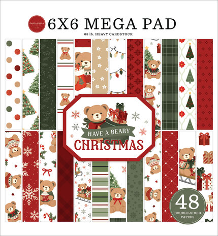 Carta Bella Have A Beary Christmas 6x6 Inch Cardmakers Mega Pad (CBBC518031) Carta Bella Have A Beary Christmas 6x6 Inch Cardmakers Mega Pad (CBBC518031)