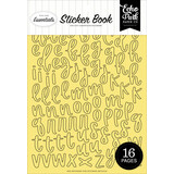 Echo Park Essentials Yellow Alpha Sticker Book (YE530029)