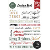Echo Park Essentials Vintage Christmas Phrases Sticker Book (VCP531029)