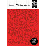 Echo Park Essentials Red Alpha Sticker Book (RE529029)
