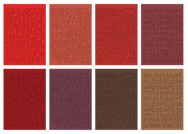 Echo Park Essentials Red Alpha Sticker Book (RE529029)
