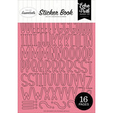Echo Park Essentials Pink Alpha Sticker Book (PE528029)