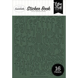 Echo Park Essentials Green Alpha Sticker Book (GE527029)
