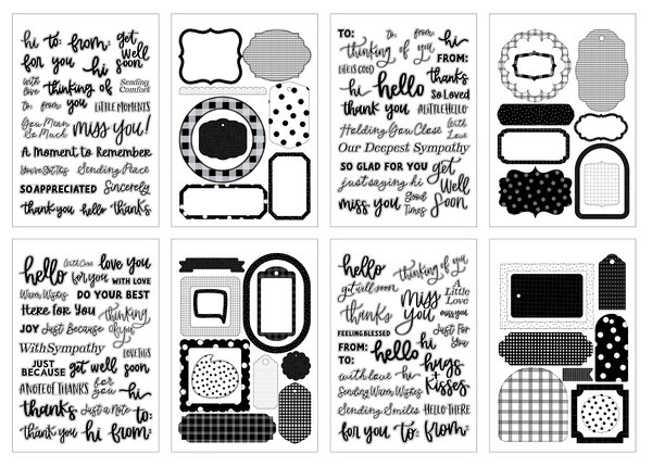 Echo Park Essentials Everyday Phrases Sticker Book (EP534029)