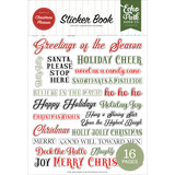 Echo Park Essentials Christmas Phrases Sticker Book (CP532029)