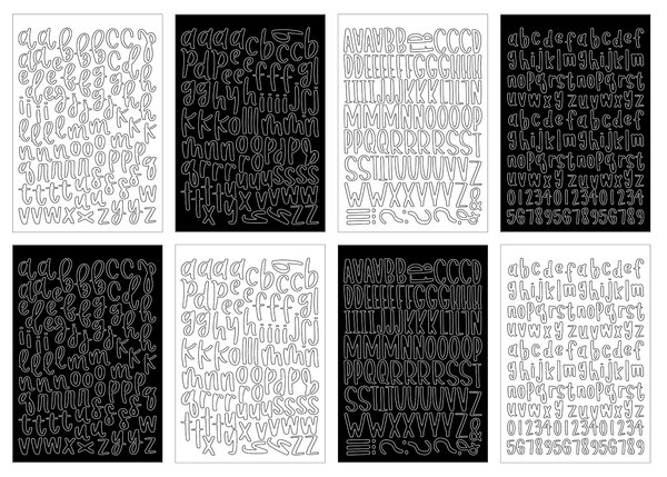 Echo Park Essentials Blue Alpha Sticker Book (BLE526029)