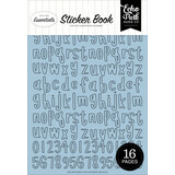 Echo Park Essentials Black And White Alpha Sticker Book (BWE525029)