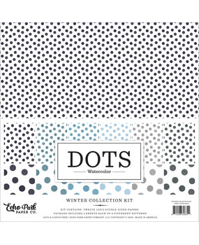 Echo Park Watercolor Polka Dots Winter 12x12 Inch Collection Kit (WDW536016) Echo Park Watercolor Polka Dots Winter 12x12 Inch Collection Kit (WDW536016)