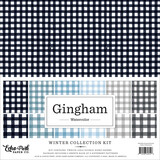 Echo Park Watercolor Gingham Winter 12x12 Inch Collection Kit (WGW523016)