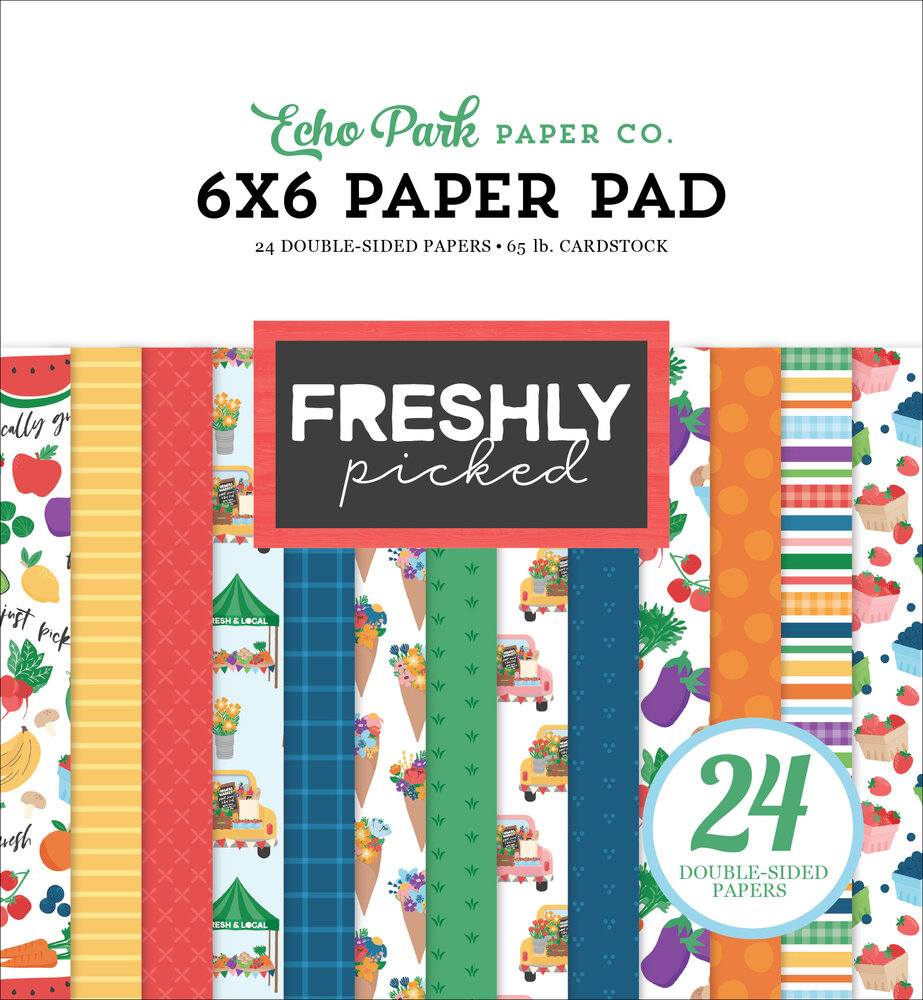 Echo Park Freshly Picked 6x6 Inch Paper Pad (FP510023) Echo Park Freshly Picked 6x6 Inch Paper Pad (FP510023)
