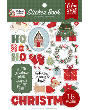 Echo Park Here Comes Santa Paws Sticker Book (HCSP517029)
