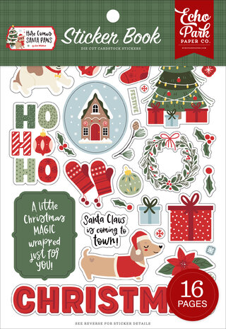Echo Park Here Comes Santa Paws Sticker Book (HCSP517029)