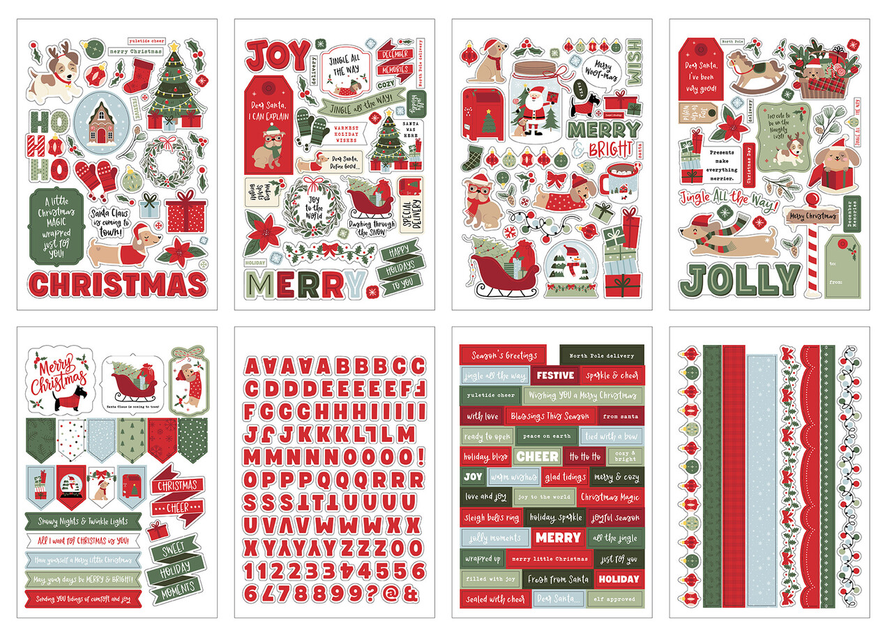 Echo Park Here Comes Santa Paws Sticker Book (HCSP517029)