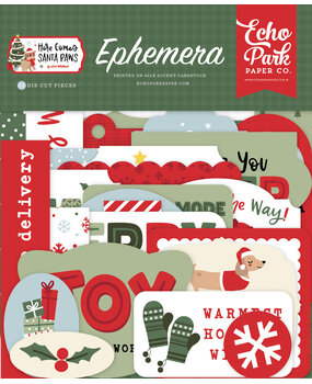 Echo Park Here Comes Santa Paws Ephemera (HCSP517024)