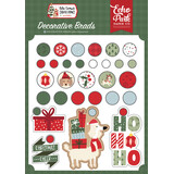 Echo Park Here Comes Santa Paws Decorative Brads (HCSP517020)