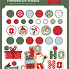 Echo Park Here Comes Santa Paws Decorative Brads (HCSP517020)
