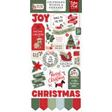 Echo Park Here Comes Santa Paws 6x13 Inch Chipboard Word & Phrases (HCSP517022)