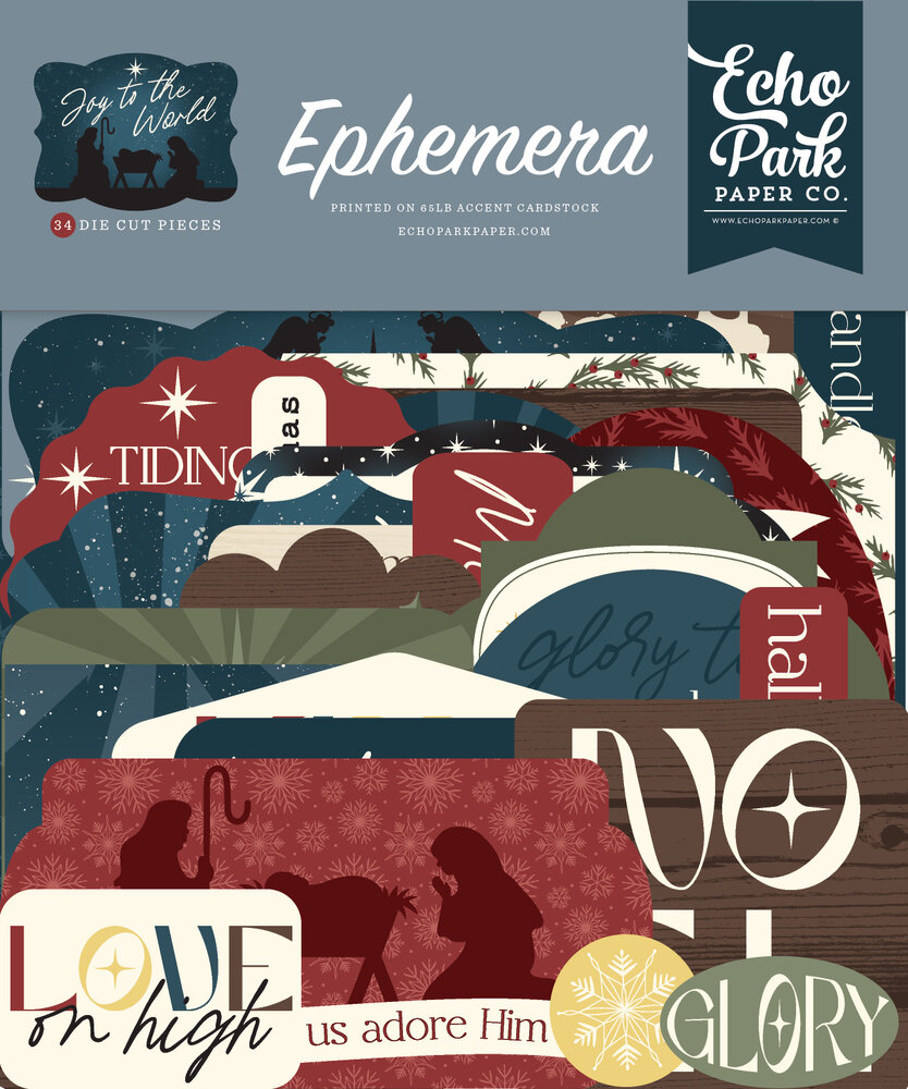 Echo Park Joy To The World Ephemera (JTW521024) Echo Park Joy To The World Ephemera (JTW521024)