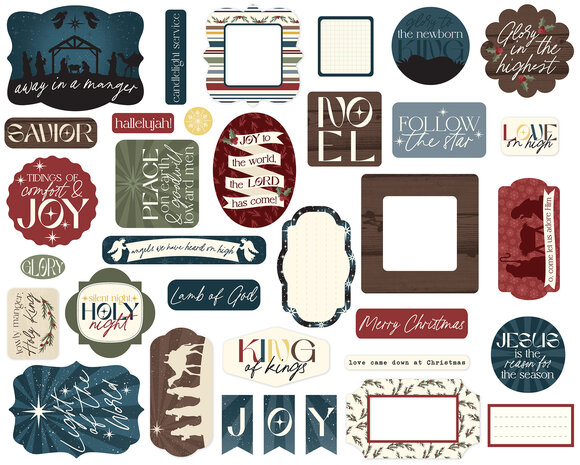 Echo Park Joy To The World Ephemera (JTW521024) Echo Park Joy To The World Ephemera (JTW521024)