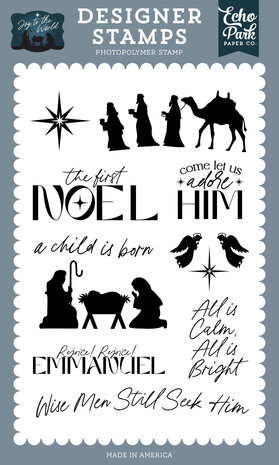 Echo Park Joy To The World Designer Stamp Set Rejoice Rejoice (JTW521040) Echo Park Joy To The World Designer Stamp Set Rejoice Rejoice (JTW521040)