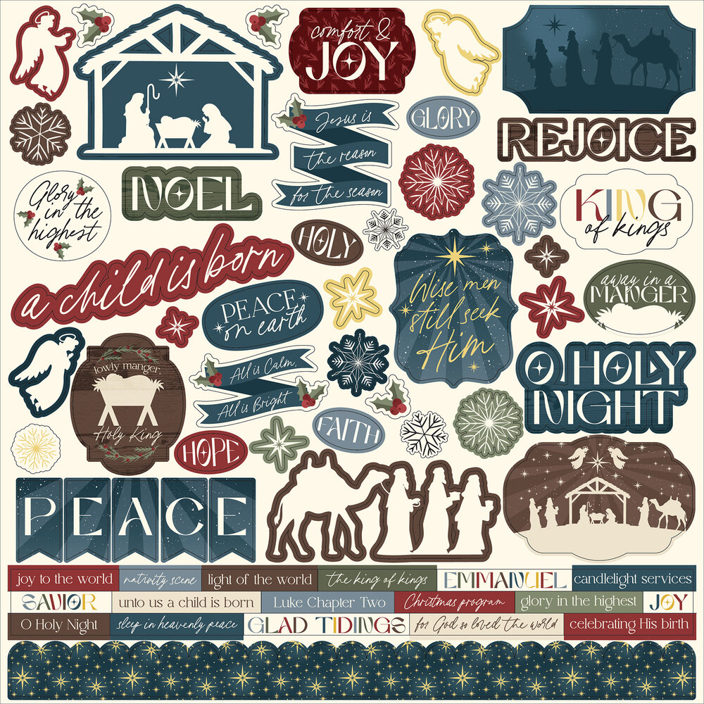 Echo Park Joy To The World Element Sticker (JTW521014)