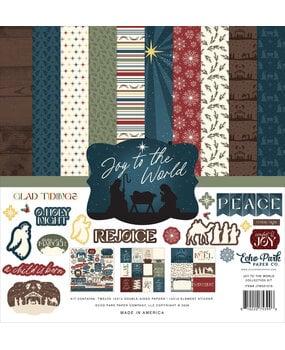 Echo Park Joy To The World 12x12 Inch Collection Kit (JTW521016)