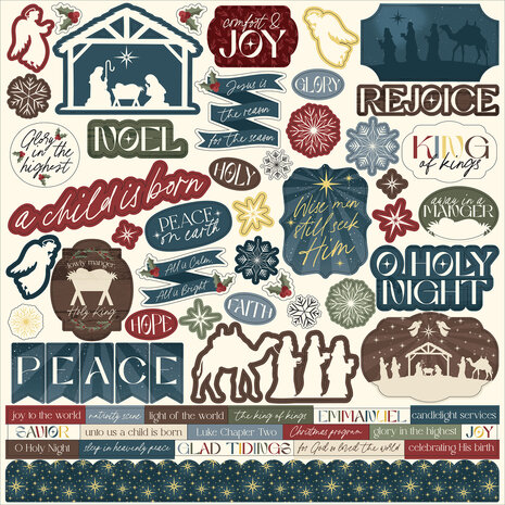 Echo Park Joy To The World 12x12 Inch Collection Kit (JTW521016)