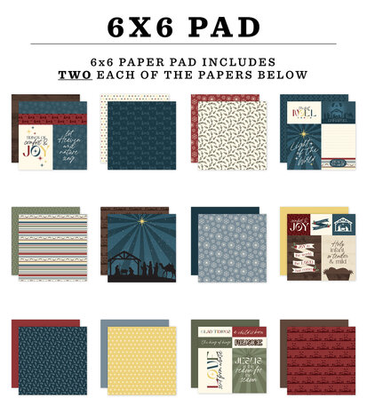 Echo Park Joy To The World 6x6 Inch Paper Pad (JTW521023)