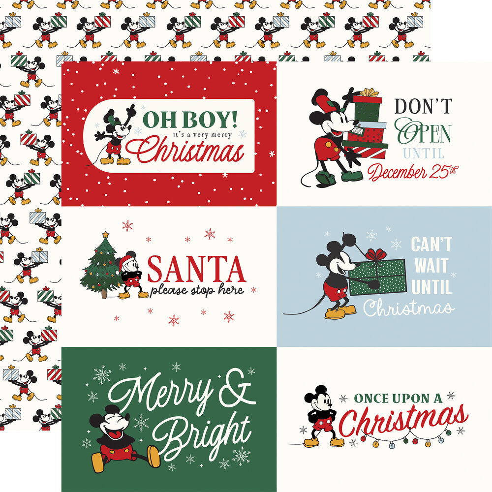 Echo Park Mouse And Me Christmas 12x12 Inch Collection Kit (MMC520016)