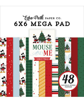 Echo Park Mouse And Me Christmas 6x6 Inch Cardmakers Mega Pad (MMC520031)