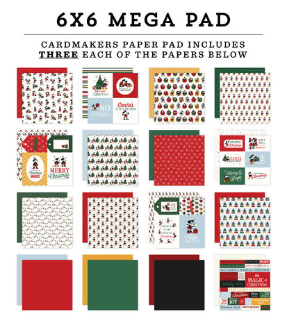 Echo Park Mouse And Me Christmas 6x6 Inch Cardmakers Mega Pad (MMC520031) Echo Park Mouse And Me Christmas 6x6 Inch Cardmakers Mega Pad (MMC520031)