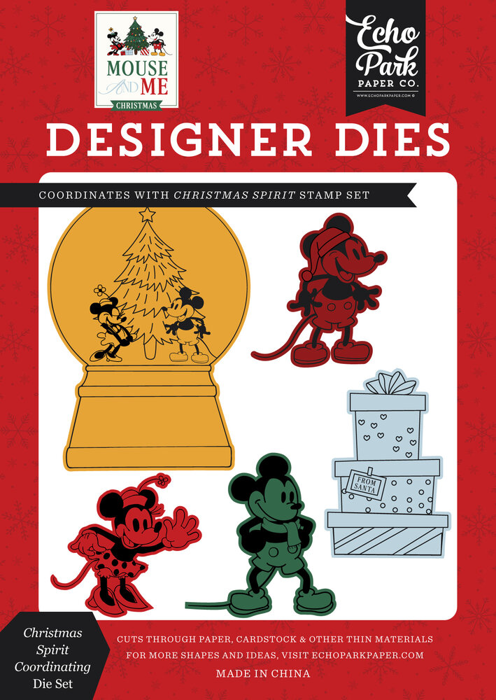 Echo Park Mouse And Me Christmas Coordinating Medium Designer Die Set Christmas Spirit (MMC520045) Echo Park Mouse And Me Christmas Coordinating Medium Designer Die Set Christmas Spirit (MMC520045)