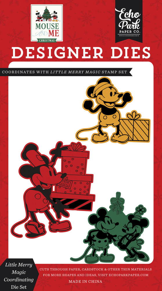 Echo Park Mouse And Me Christmas Coordinating Small Designer Die Set Little Merry Magic (MMC520044) Echo Park Mouse And Me Christmas Coordinating Small Designer Die Set Little Merry Magic (MMC520044)