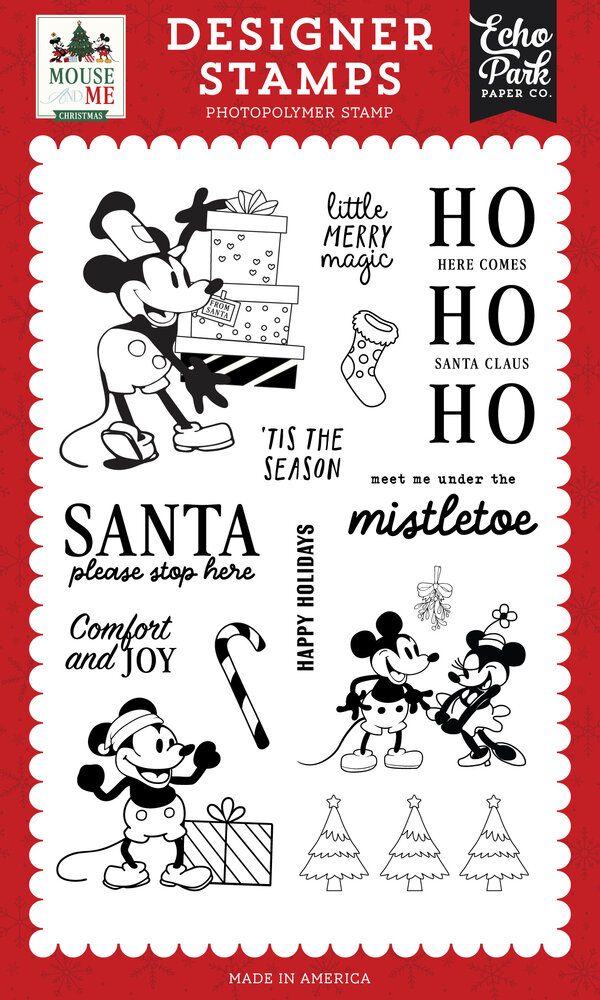 Echo Park Mouse And Me Christmas Designer Stamp Set Little Merry Magic (MMC520047) Echo Park Mouse And Me Christmas Designer Stamp Set Little Merry Magic (MMC520047)