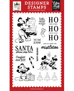 Echo Park Mouse And Me Christmas Designer Stamp Set Little Merry Magic (MMC520047)