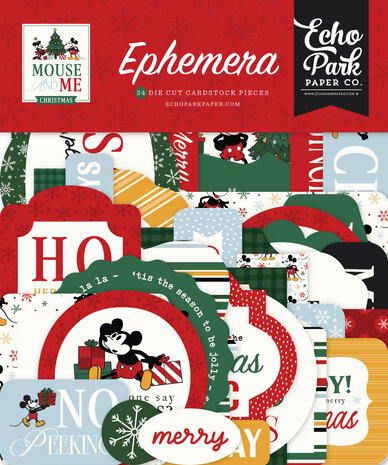 Echo Park Mouse And Me Christmas Ephemera (MMC520024) Echo Park Mouse And Me Christmas Ephemera (MMC520024)