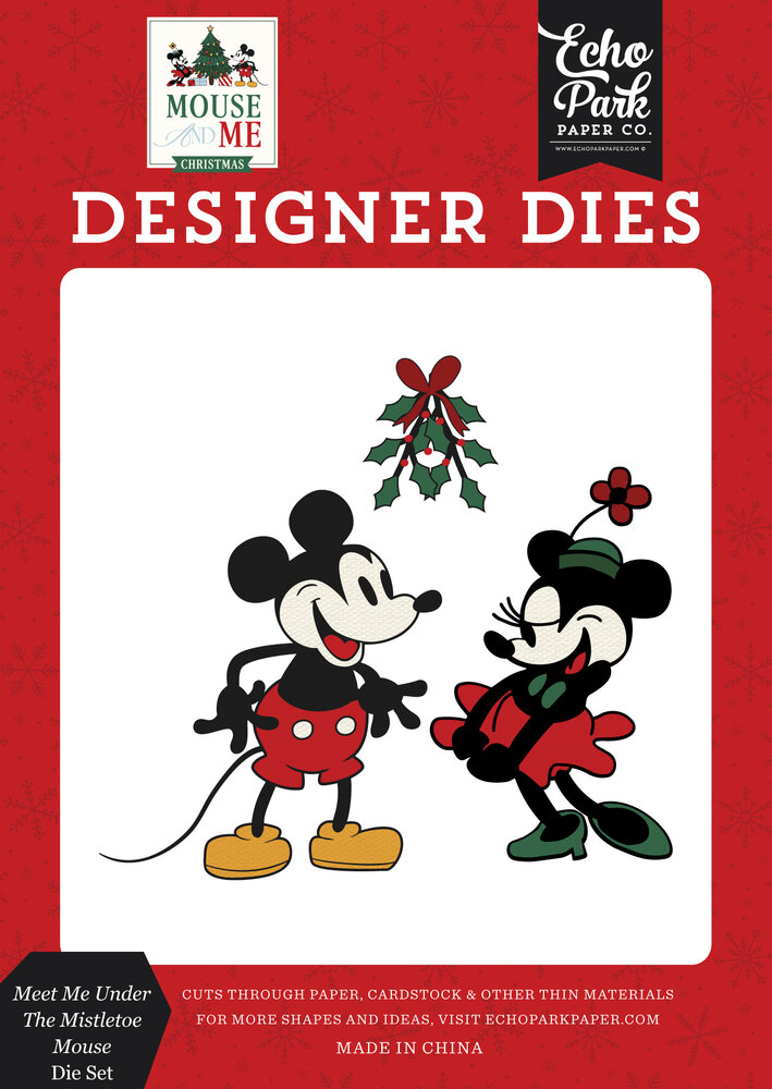 Echo Park Mouse And Me Christmas Medium Designer Die Set Meet Me Under The Mistletoe Mouse (MMC520042) Echo Park Mouse And Me Christmas Medium Designer Die Set Meet Me Under The Mistletoe Mouse (MMC520042)