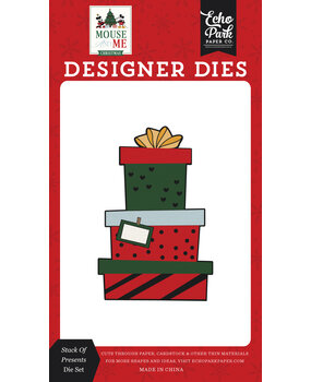 Echo Park Mouse And Me Christmas Small Designer Die Set Stack Of Presents (MMC520041)